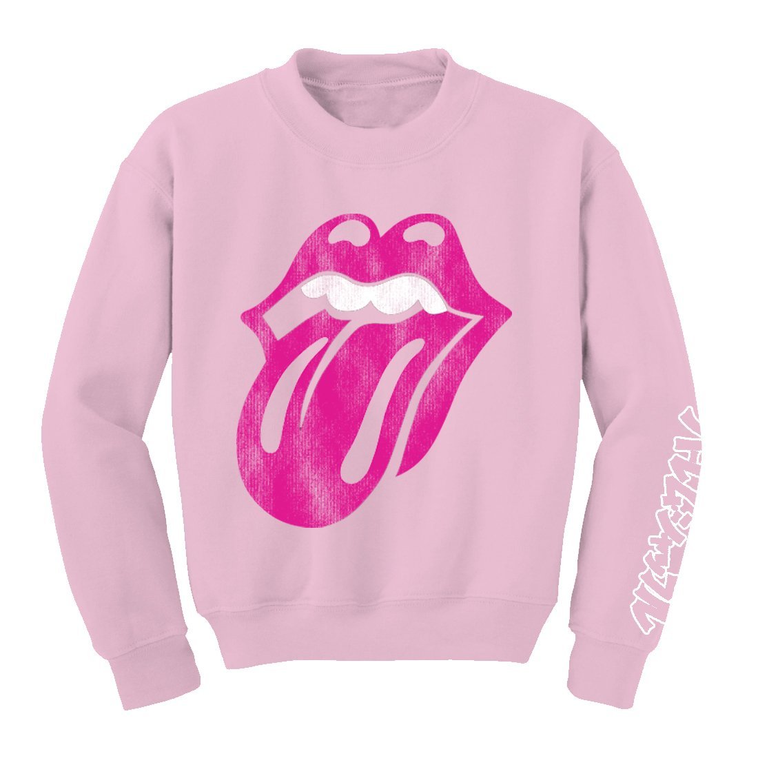 Rolling Stones | Pink Stencil Tongue Fleece – Culture Luv