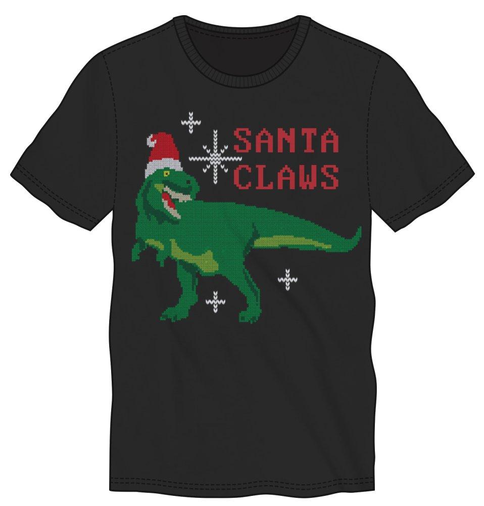 Santa Claws Men's Black T Shirt