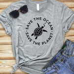 The Planet Protect Environment Summer Woman T-shirt Cotton
