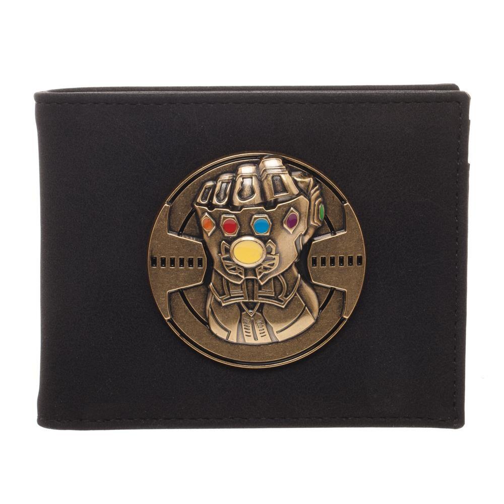 Infinity Gauntlet Bi-Fold Wallet, PU Leather Money ID Cards, Avengers Infinity War Thanos
