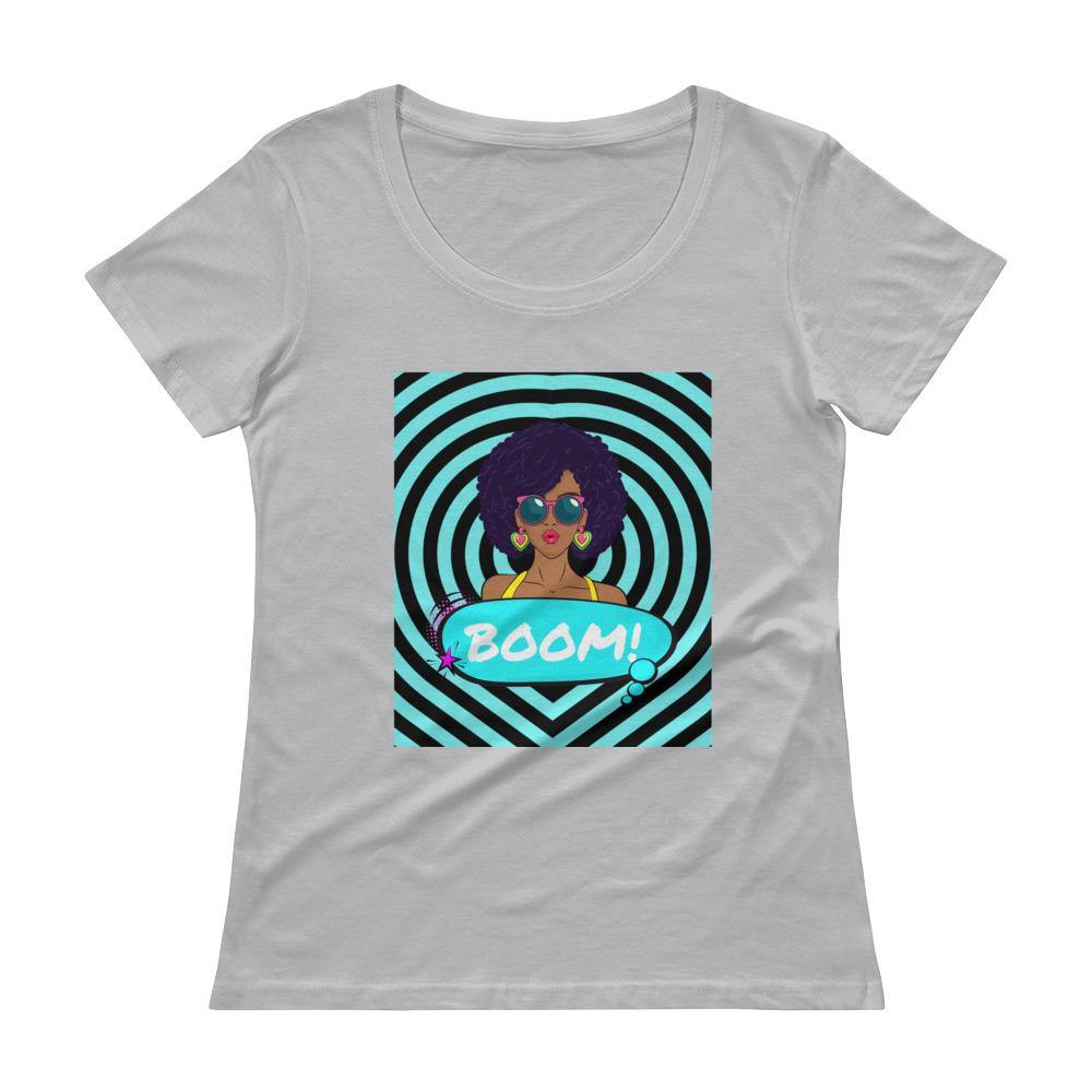 Boom Glam Ladies' Scoopneck T-Shirt - Culture Luv