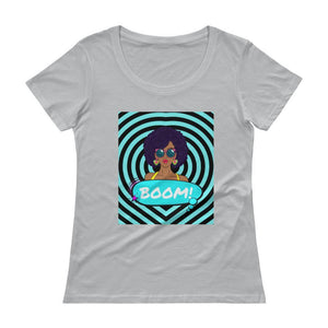 Boom Glam Ladies' Scoopneck T-Shirt - Culture Luv