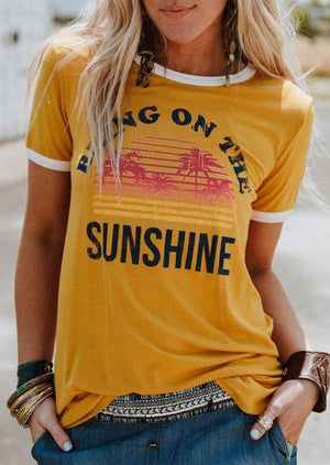 Women T-Shirt Summer Short Sleeve tops - Culture Luv